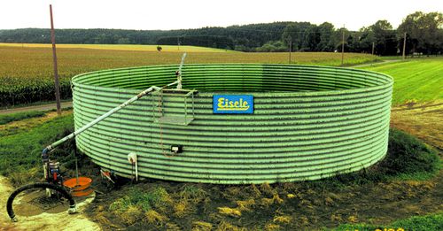 Silo per fanghi - Pomot Sp. z o. o. (GmbH) Chojna  - galvanizzato / in acciaio / per il settore agricolo