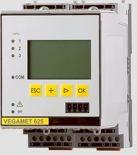 Condizionatore di segnale 4-20 mA - VEGAMET 625 - VEGA Grieshaber KG - con display digitale / su guida DIN / per rilevamento di livello