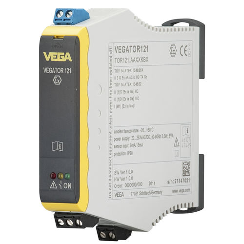 Condizionatore di segnale mono-via - VEGATOR 121 - VEGA Grieshaber KG - su guida DIN / per rilevamento di livello
