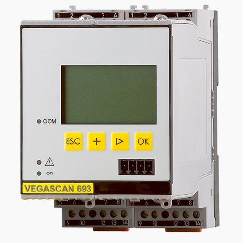 Condizionatore di segnale 4-20 mA - VEGASCAN 693 - VEGA Grieshaber KG - con display digitale / su guida DIN / per rilevamento di livello