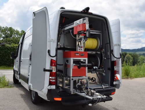 Veicolo per ispezione - AQUA CROSS|LANDER - RICO Umwelttechnik GmbH - per ispezione di canalizzazioni / con motore a combustione / con pulitrice ad alta pressione