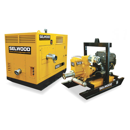 Pompa a vortice - S100 - Selwood - per fanghi / con motore diesel / autoadescante