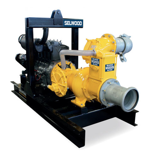 Pompa a vortice - WD200S - Selwood - per acque reflue / per fanghi / con motore diesel