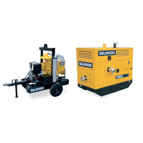 Pompa centrifuga - D80 LAP - Selwood - ad acqua / con motore diesel / mobile