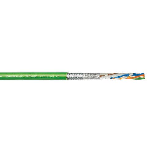 Cavo ottico di dati - CAT.6 700 CD - TSUBAKI KABELSCHLEPP - Ethernet / blindato / antifiamma