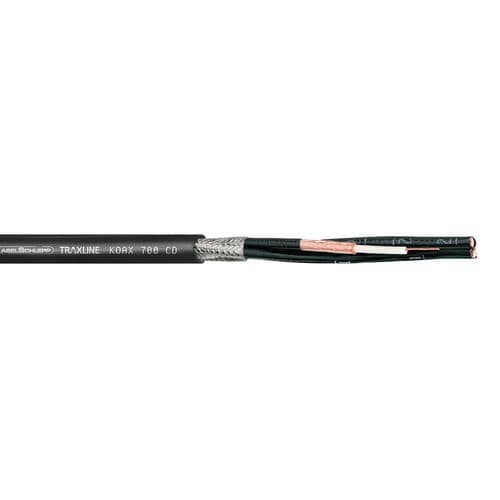 Cavo ottico di dati - KOAX 700 series - TSUBAKI KABELSCHLEPP - blindato / antifiamma / resistente agli UV