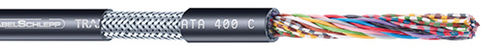 Cavo ottico di dati - DATA 400 C - TSUBAKI KABELSCHLEPP - blindato / antifiamma / resistente agli UV