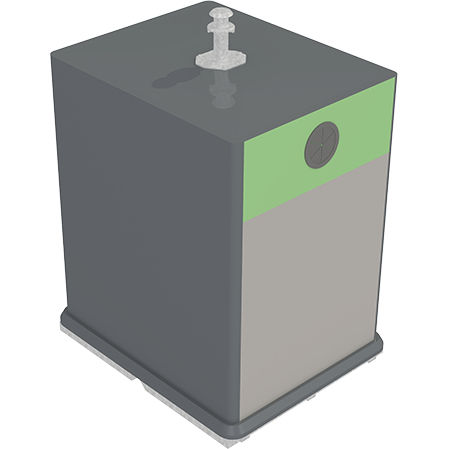 Cassonetto in acciaio - MARTI - SULO Umwelttechnik GmbH  - per carta / per raccolta differenziata / con sistema di sicurezza