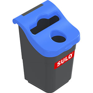 Contenitore per rifiuti in plastica - BUROCITY - SULO Umwelttechnik GmbH  - per rifiuti domestici / per carta / con coperchio circolare