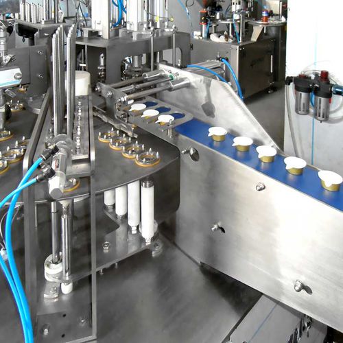Riempitrice sigillatrice per bicchieri - TEKA4 - Jacopack - controllata da PLC / volumetrica / per prodotti cosmetici
