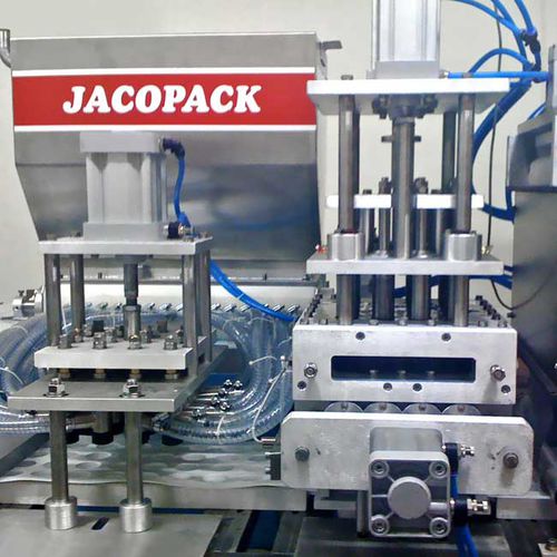 Termoformatrice riempitrice sigillatrice di film plastico - JTF10 - Jacopack - per produzione di bicchieri / controllata da PLC / industriale
