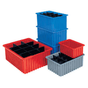 Contenitore a bocca di lupo in plastica - Akro-Grids series - Akro Mils - accatastabile