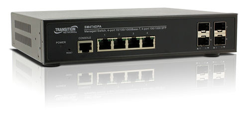 Switch Ethernet gestibile - SM4T4DPA - Nom du compte Lantronix - 4 porte