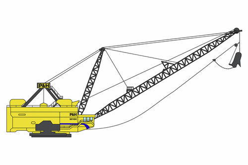 Escavatore di grandi dimensioni - 9010C - KOMATSU FORKLIFT - cingolato / per miniere / a manico lungo