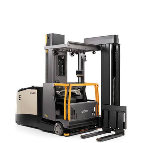 Carrello elevatore per corsie molto strette - TSP 1000 - CROWN - elettrico / con conducente seduto / per pallet