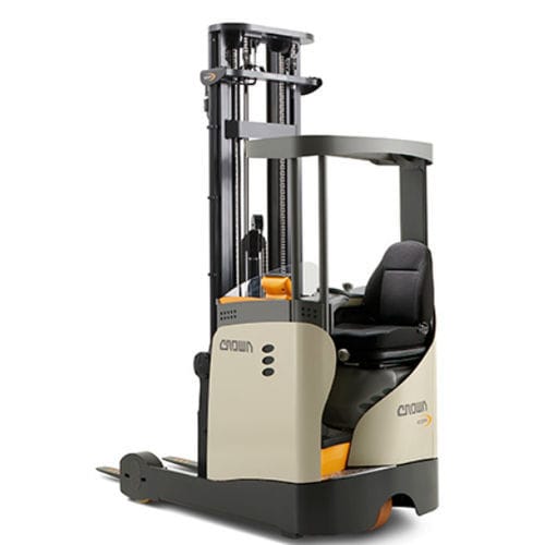 Carrello elevatore retrattile elettrico - ESR 1220 - CROWN - con seduta laterale / per corsie strette / per magazzino