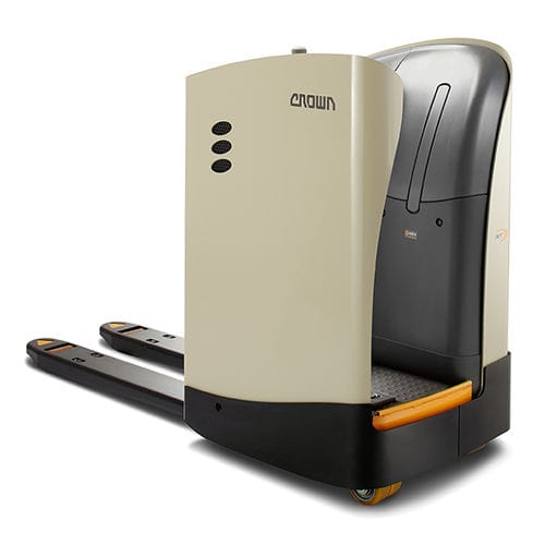 Transpallet con posizione in piedi - RT 4020-2.0  - CROWN - elettrico / 24 V / stretto
