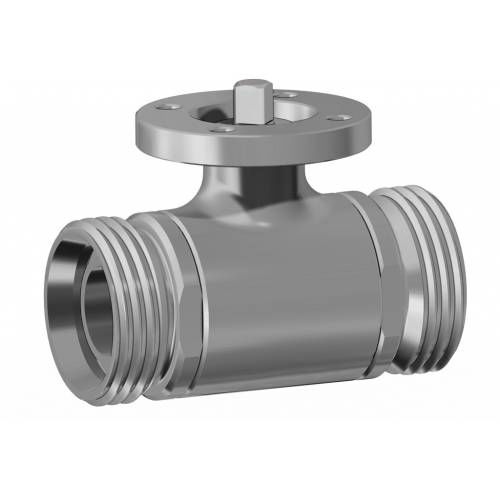 Valvola a sfera - ITEM 434 - OMAL Spa - a leva / per liquidi alimentari e bevande / maschio