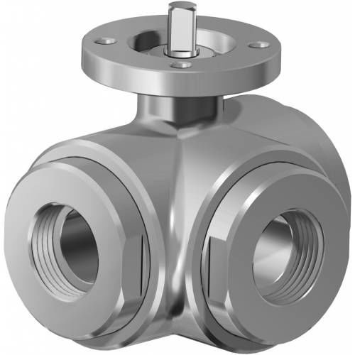 Valvola a sfera - ITEM 45 series - OMAL Spa - a leva / per liquidi alimentari e bevande / filettata