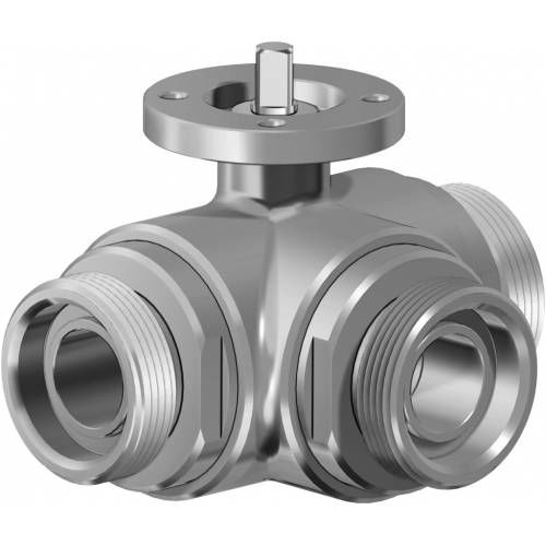 Valvola a sfera - ITEM 46 series - OMAL Spa - a leva / di controllo / per liquidi alimentari e bevande
