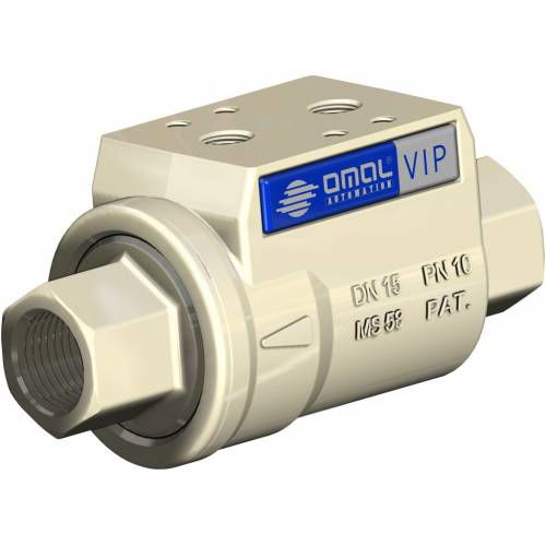 Valvola coassiale - VIP - OMAL Spa - a pistone / a comando pneumatico / di controllo