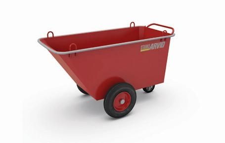 Benna ribaltabile per rifiuti - max. 750 kg  - Aliatool - con ruote
