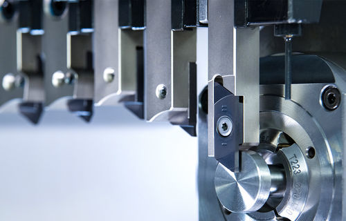 Utensile di scanalatura ad inserti amovibili - System 208 - GÜHRING - con piastrine reversibile / per tornio per filettatura / con fluido di raffreddamento interno