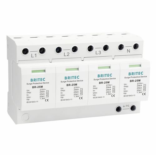 Limitatore di sovratensione di tipo 1 - BR-25M 4P series - Britec Electric Co., Ltd - di tipo 2 / di tipo 3 / classe I