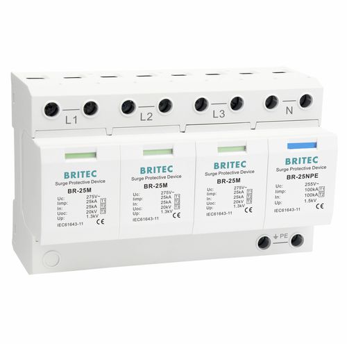 Limitatore di sovratensione di tipo 1 - BR-25M 3+1 series - Britec Electric Co., Ltd - di tipo 2 / di tipo 3 / classe I