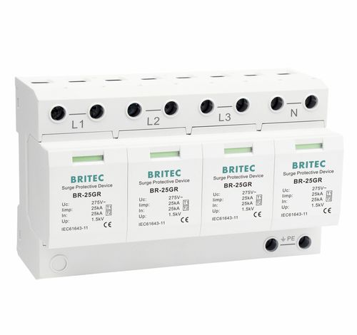 Limitatore di sovratensione di tipo 1 - BR-25GR 4P series - Britec Electric Co., Ltd - per impianto elettronico / per impianto elettrico / a varistori