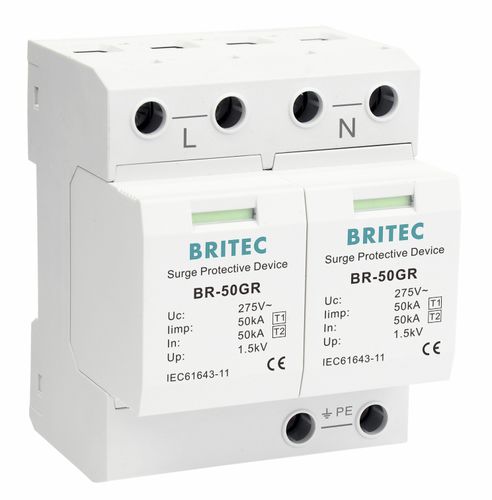 Limitatore di sovratensione di tipo 1 - BR-50GR 2P series - Britec Electric Co., Ltd - di tipo 2 / classe I / classe II