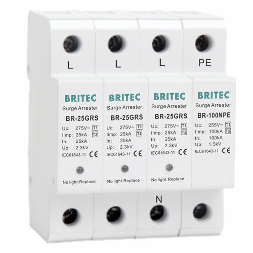 Scaricatore di sovratensione di tipo 1 - BR-25GRS 3+1 series - Britec Electric Co., Ltd - di tipo 2 / classe I / classe II
