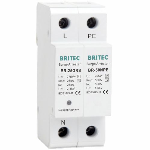 Scaricatore di sovratensione di tipo 1 - BR-25GRS 1+1 series - Britec Electric Co., Ltd - di tipo 2 / classe I / classe II