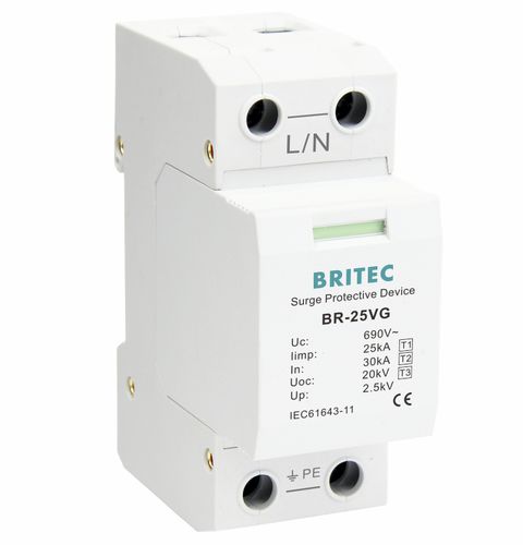 Limitatore di sovratensione di tipo 1 - BR-25VG 1P series - Britec Electric Co., Ltd - di tipo 2 / di tipo 3 / classe I