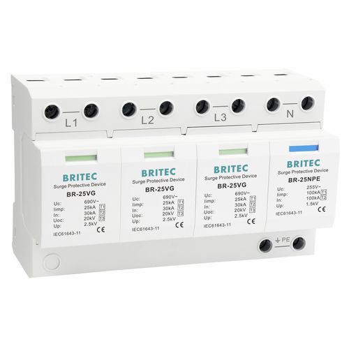 Limitatore di sovratensione di tipo 1 - BR-25VG 3+1 series - Britec Electric Co., Ltd - di tipo 2 / di tipo 3 / classe I