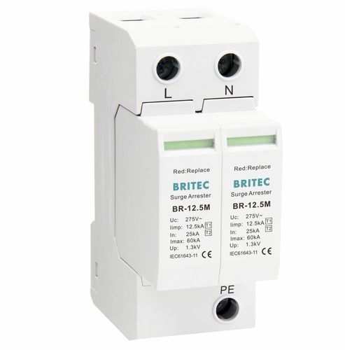 Limitatore di sovratensione di tipo 1 - BR12.5M 2P series - Britec Electric Co., Ltd - di tipo 2 / classe I / classe II