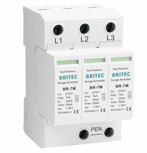 Limitatore di sovratensione di tipo 1 - BR-7M 3P  - Britec Electric Co., Ltd - di tipo 2 / classe I / classe II
