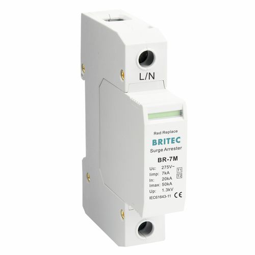 Limitatore di sovratensione di tipo 1 - BR-7M 1P series - Britec Electric Co., Ltd - di tipo 2 / classe I / classe II