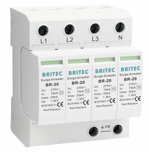 Scaricatore di sovratensione di tipo 2 - BR-20 4P series - Britec Electric Co., Ltd - classe II / di telesegnalazione / per alimentazione elettrica