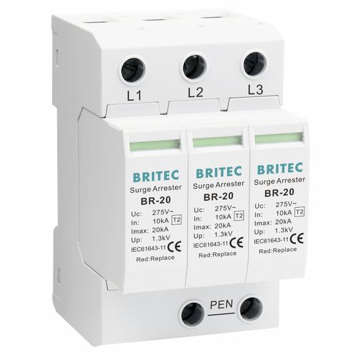 Limitatore di sovratensione 3 poli - BR-20 3P series - Britec Electric Co., Ltd - di tipo 2 / classe II / per impianto elettrico