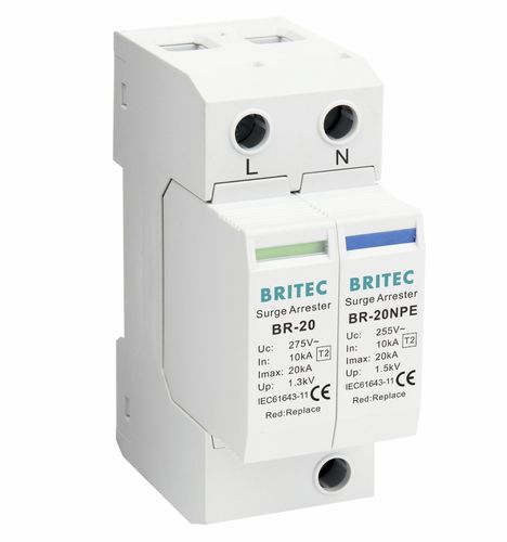 Limitatore di sovratensione modo differenziale - BR-20 1+1 series - Britec Electric Co., Ltd - di tipo 2 / classe II / per impianto elettrico
