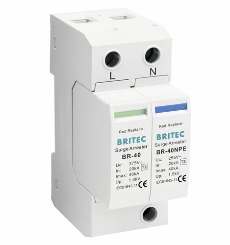 Limitatore di sovratensione di tipo 2 - BR-40 1+1 series - Britec Electric Co., Ltd - classe II / per impianto elettrico / di telesegnalazione