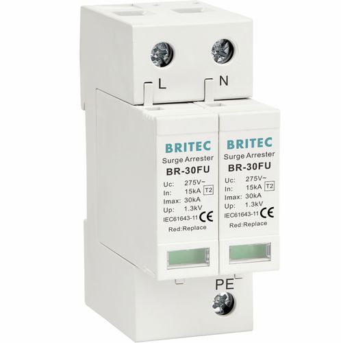 Limitatore di sovratensione di tipo 2 - BR-30FU 2P series - Britec Electric Co., Ltd - classe II / per impianto elettrico / compatto