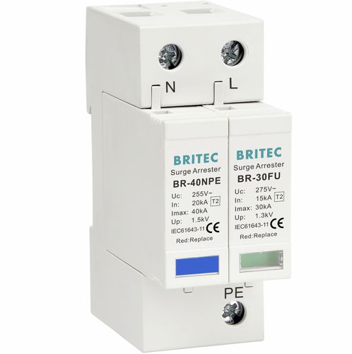 Limitatore di sovratensione di tipo 2 - BR-30FU 1+1 series - Britec Electric Co., Ltd - classe II / per impianto elettrico / a varistori