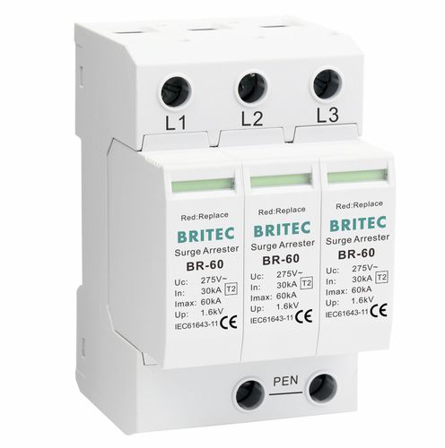 Limitatore di sovratensione di tipo 2 - BR-60 3P series - Britec Electric Co., Ltd - classe II / per impianto elettrico / di telesegnalazione
