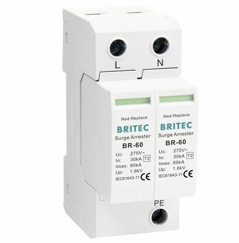 Limitatore di sovratensione 2 poli - BR-60 2P series - Britec Electric Co., Ltd - di tipo 2 / classe II / per impianto elettrico