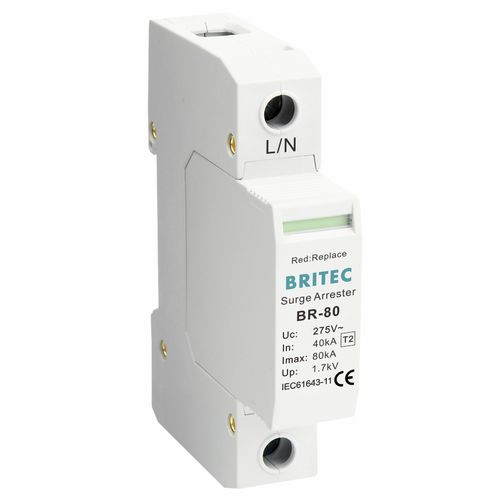 Limitatore di sovratensione di tipo 2 - BR-80 1P series - Britec Electric Co., Ltd - classe II / per impianto elettrico / di telesegnalazione