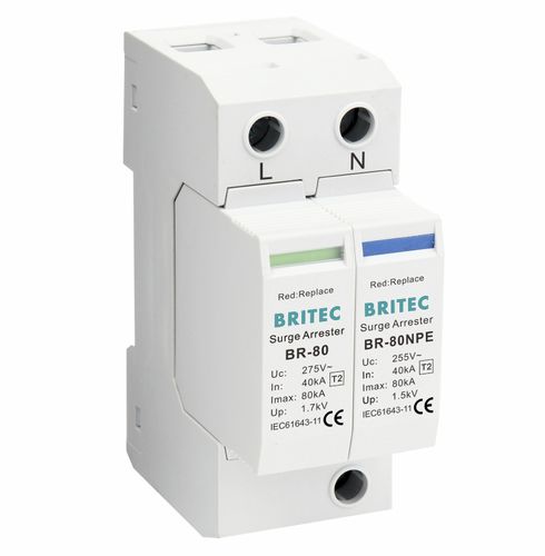 Scaricatore di sovratensione di tipo 2 - BR-80 1+1 series - Britec Electric Co., Ltd - classe II / per impianto elettrico / di telesegnalazione