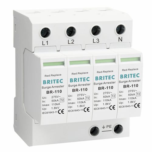 Scaricatore di sovratensione di tipo 2 - BR-110 4P series - Britec Electric Co., Ltd - classe II / per impianto elettrico / di telesegnalazione