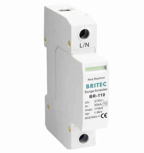 Limitatore di sovratensione di tipo 2 - BR-110 1P series - Britec Electric Co., Ltd - classe II / di telesegnalazione / per impianto elettrico